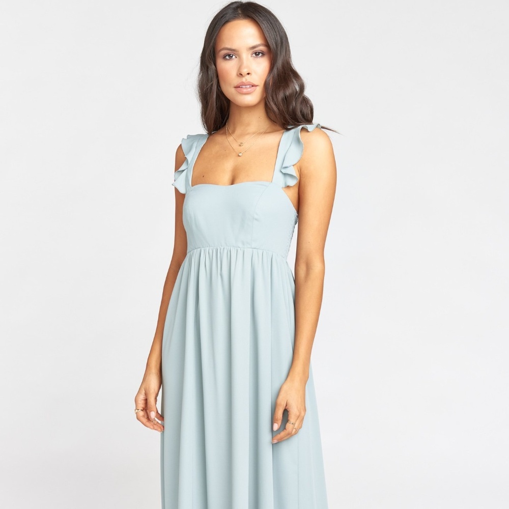 Show Me Your MuMu Silver Sage June Maxi Dress